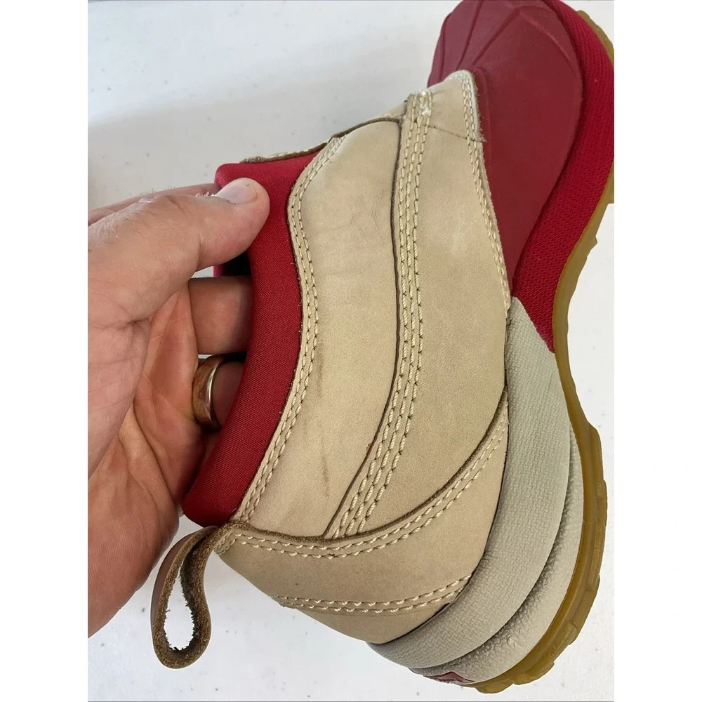LL Bean Boots Storm Chaser‎ Slip On Boots Women's Size 9.5 Waterproof Shoes red